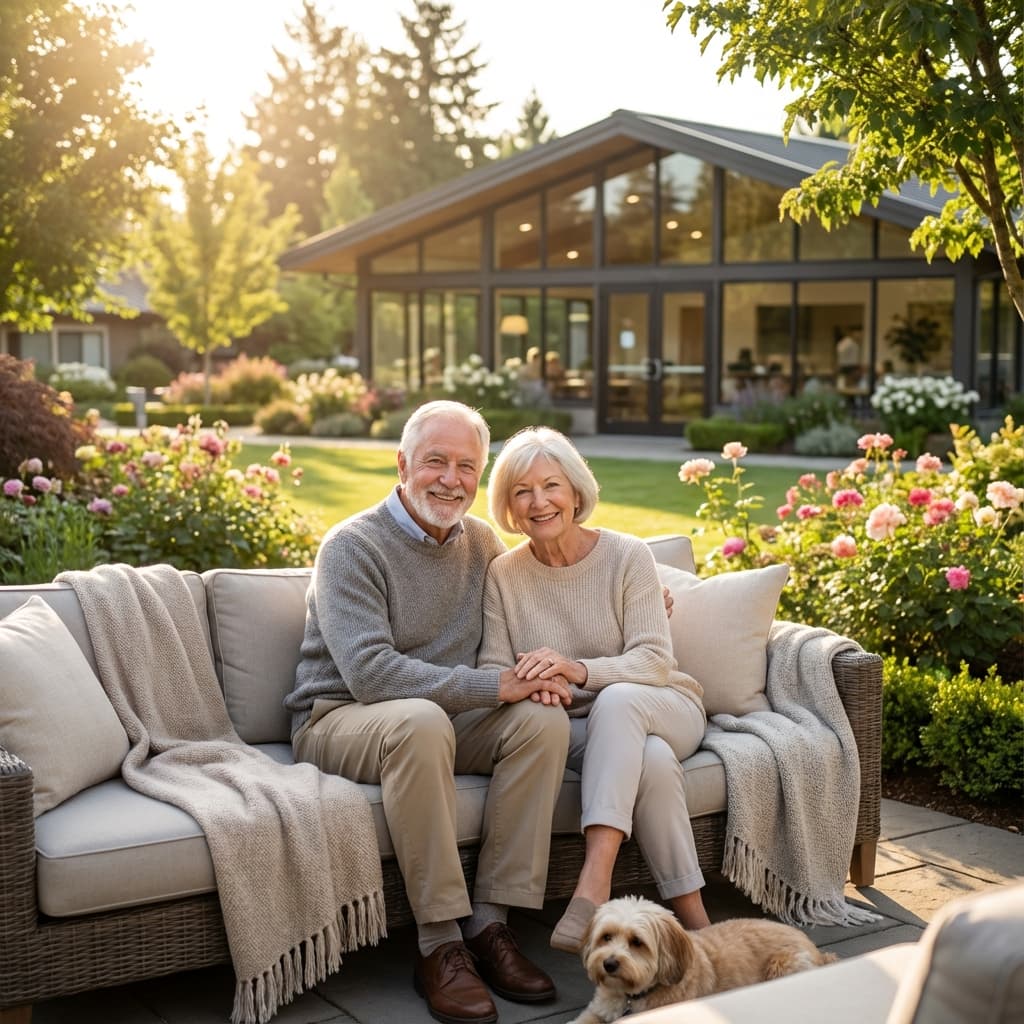 Caring senior moment